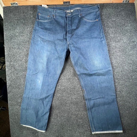 Levi's‎ 501XX Original Fit Blue Jeans Button Fly Mens Measures Size 42x30 Baggy - Picture 2 of 16